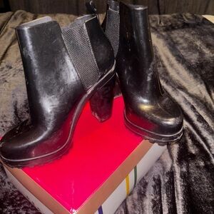 Melissa Black Heeled Boots